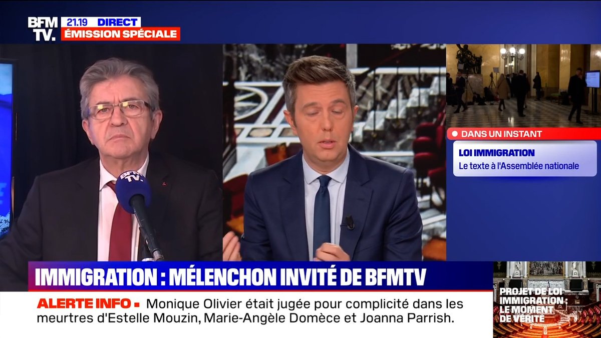 Le bloc des droites se constitue avec l’extrême droite comme centre de gravité. Leur dénominateur commun : abattre LFI. Face au danger, nous proposons une réunion d’urgence de la NUPES. Il est possible de repartir sur de bonnes bases. #LoiImmigration