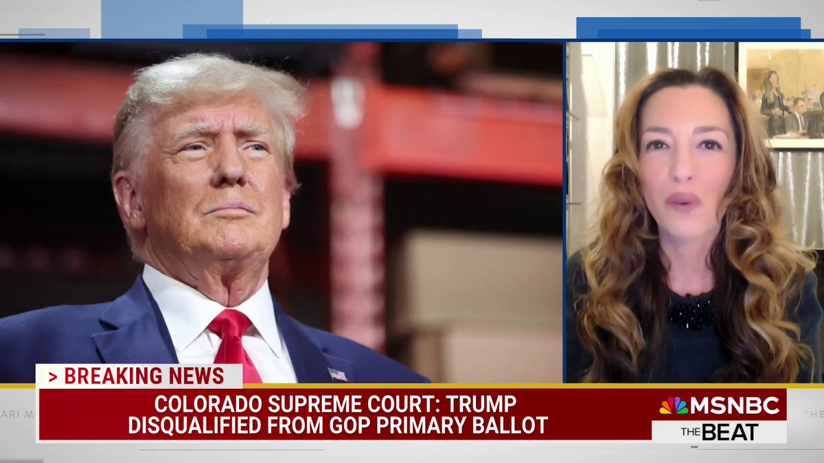 BREAKING: Colorado Supreme Court kicks Trump off the state's 2024 ballot for violating the U.S. Constitution