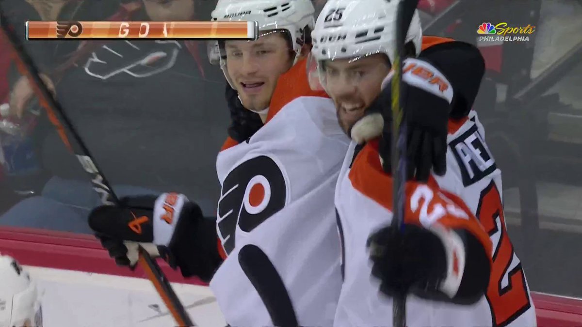 POEHLING STEALS IT ... POEHLING SCORES IT!!! 😤 Beautiful teamwork by Ryan Poehling and Joel Farabee nots it up at one.