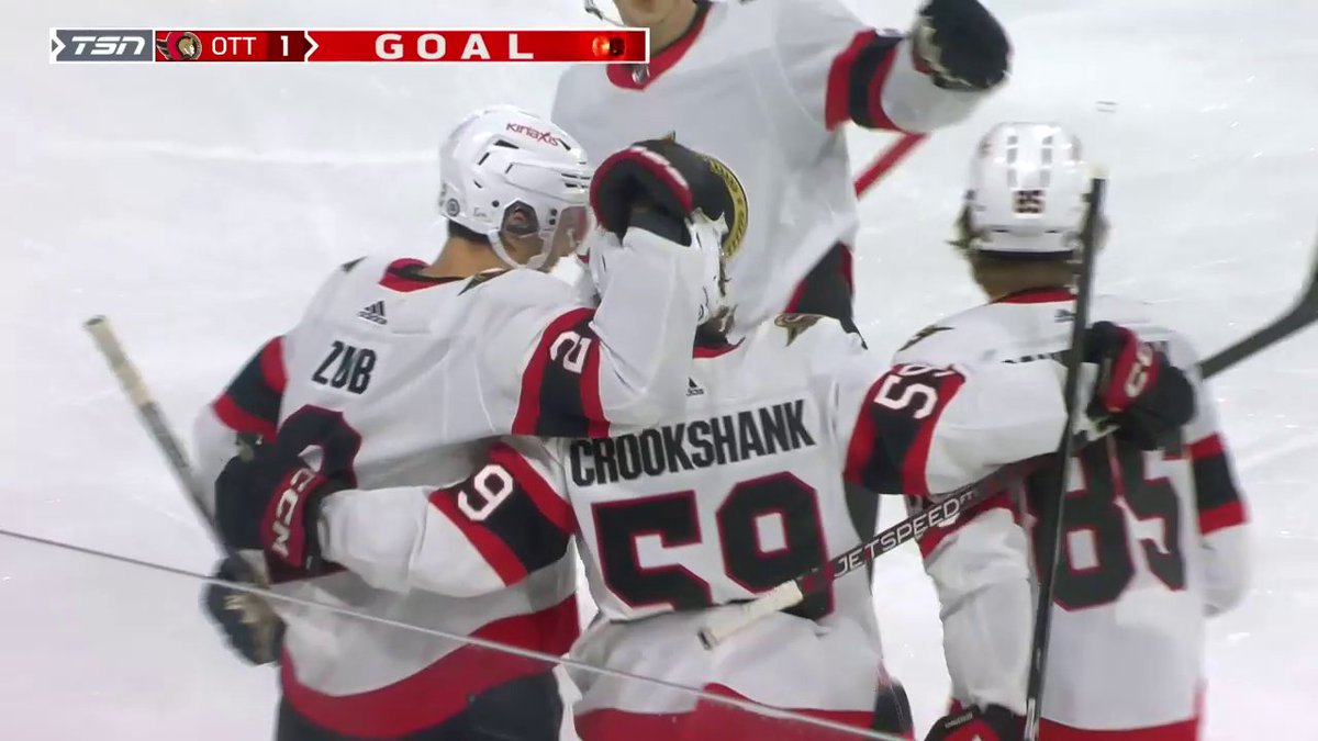 FIRST NHL GOAL FOR ANGUS CROOKSHANK! 🚨