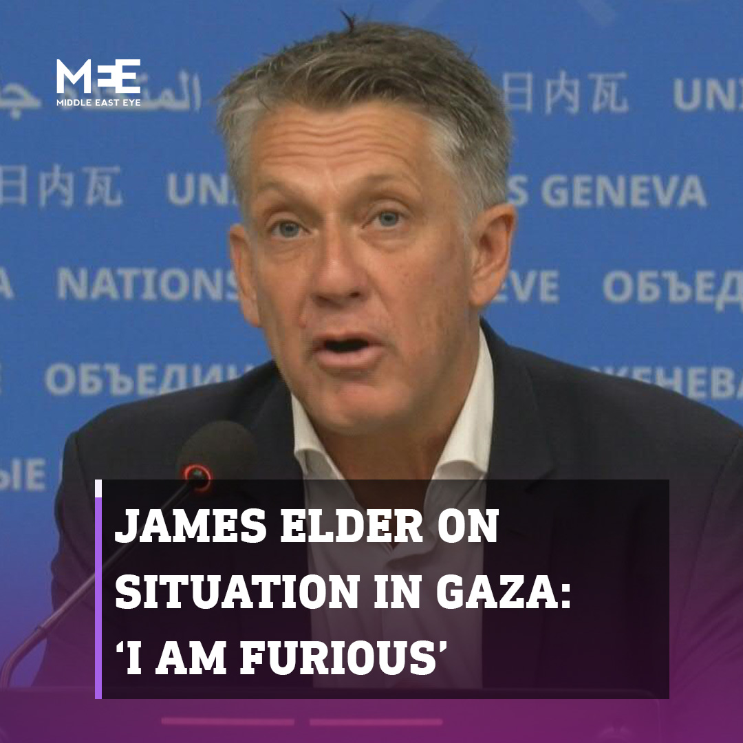 “I’m furious that now we’re at 7,000 children killed and they’re becoming statistics and not stories.” Unicef spokesperson James Elder, who recently spent nearly two weeks in Gaza, said he is “furious” at the situation there during a press briefing in Geneva on Tuesday.
