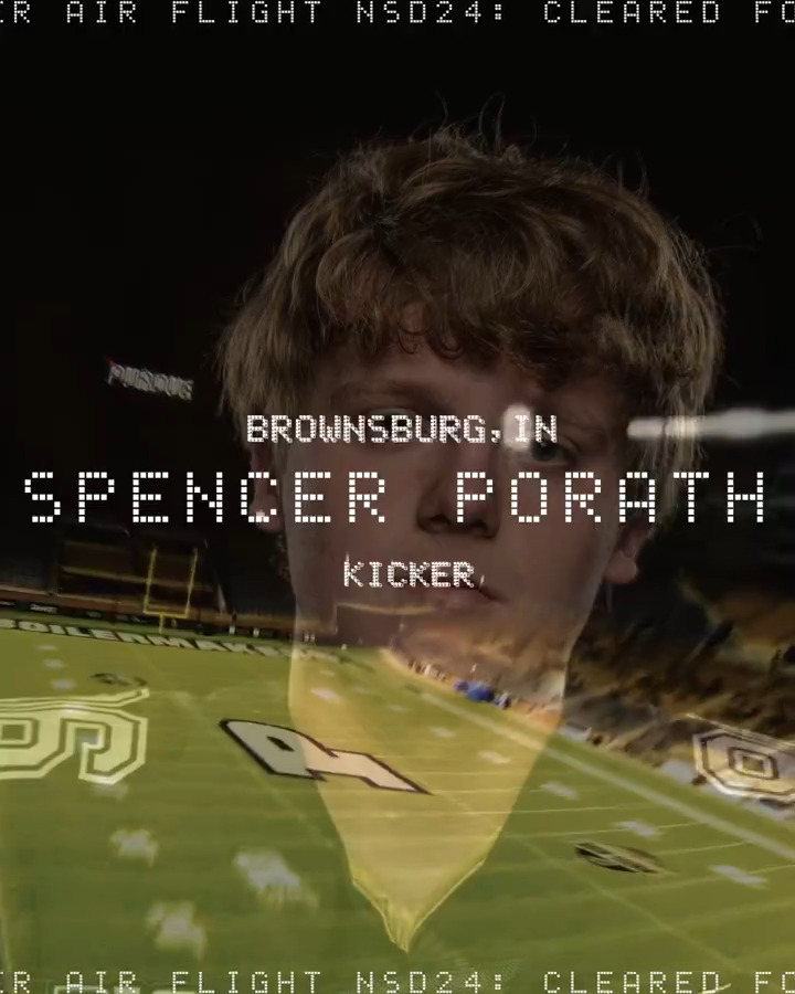 The best kicker in the state, Brownsburg native Spencer Porath joins us at Purdue! 📰