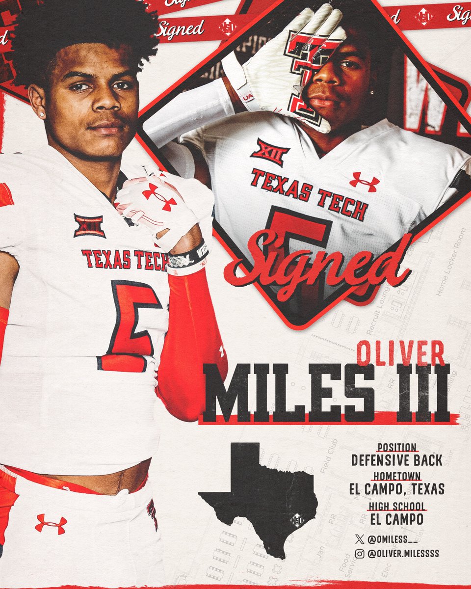 A stud on the field and on the track 💨 Welcome to the family, Oliver Miles lll‼️ #WreckEm | #REALationships