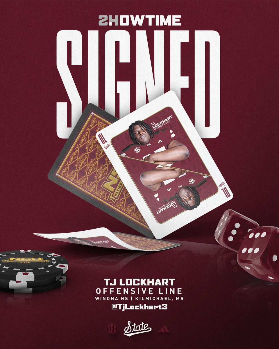Heโs a First Team All-State lineman from Winona! Join us in welcoming TJ Lockhart to our Bulldog family. ๐ฐ ยป ๐๐ผ๐น๐น๐ผ๐ ยป Tj Lockhart #SHOWTIME | #HailState๐ถ
