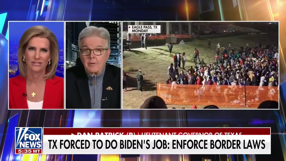 Texas Lt. Gov Dan Patrick flips script on Democrats after Trump gets barred from ballot in Colorado: "Maybe we should take Joe Biden off the ballot in Texas for allowing 8 million people to cross the border since he’s been President.”