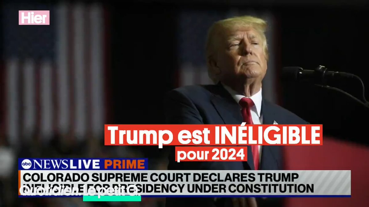 C'est du jamais vu : Donald Trump a été déclaré out pour la présidentielle de 2024 🇺🇸 #Quotidien