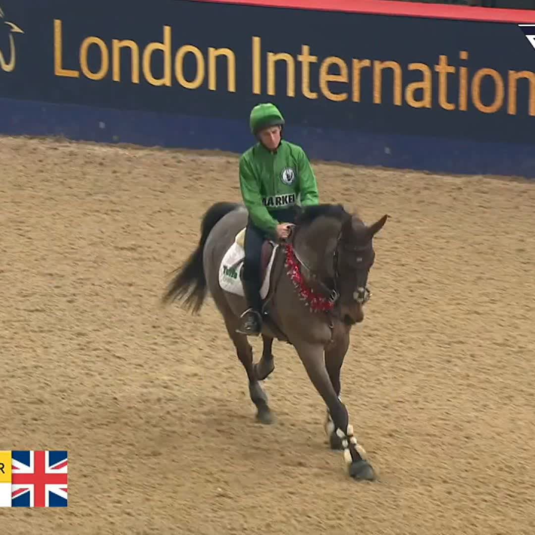 As you've never seen him before - Ryan Moore, one of the best Flat jockeys in the world, showjumping at the London Horse Show!