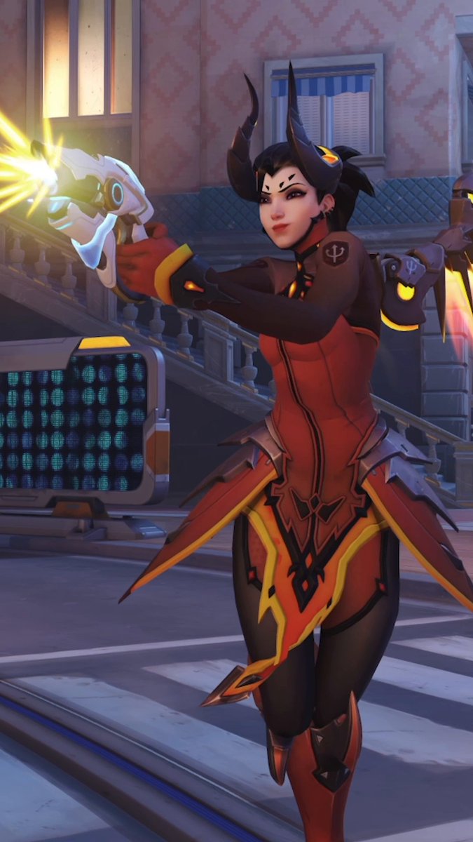 Shine bright on the battlefield with the new Hard Light Weapon Skins 💡 Available this week in the Shop for Reinhardt, Reaper, and Mercy today ⚔️
