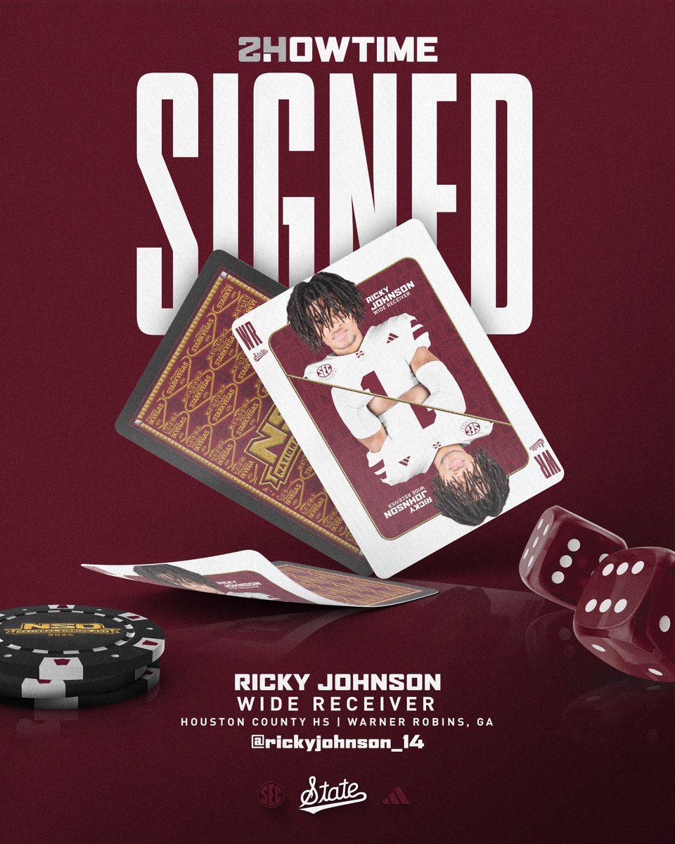 He finished his senior year with the second-most receiving yards in school history (1,213) to go along with 16 touchdowns! Join us in welcoming Ricky Johnson to our Bulldog family. ๐ฐ ยป ๐๐ผ๐น๐น๐ผ๐ ยป Ricky Johnson #SHOWTIME | #HailState๐ถ