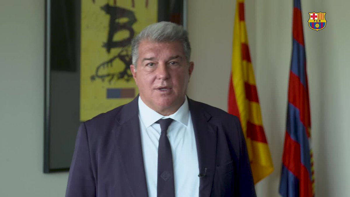 President Joan Laporta Estruch discusses the Super League sentence