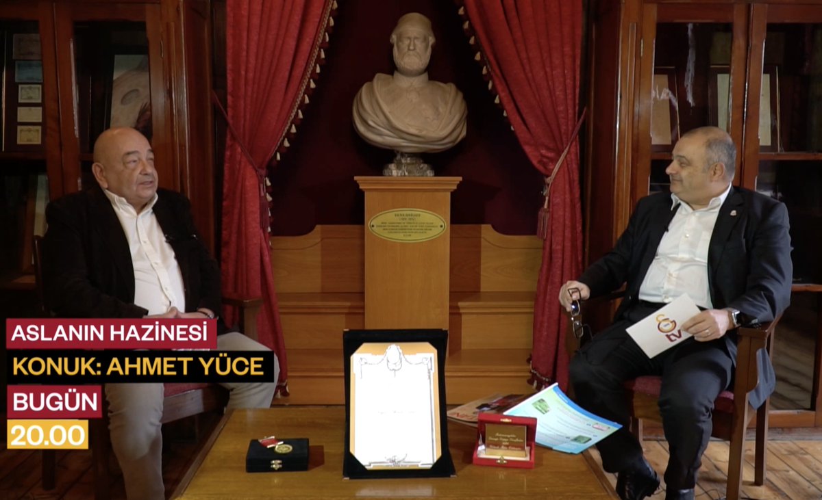 Kulübümüzün tarihini anlatan ''Aslanın Hazinesi'' programında Volkan Karsan'ın bu haftaki konuğu Ahmet Yüce. Aslanın Hazinesi bugün saat 20.00'de GSTV'de.