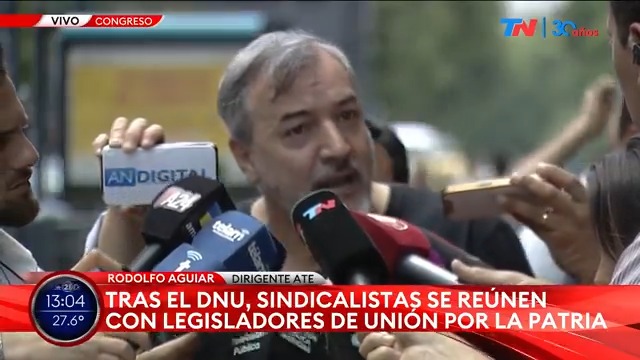 Rodolfo Aguiar, secretario general de ATE: "Mañana vamos a salir a la calle a defender las políticas públicas".