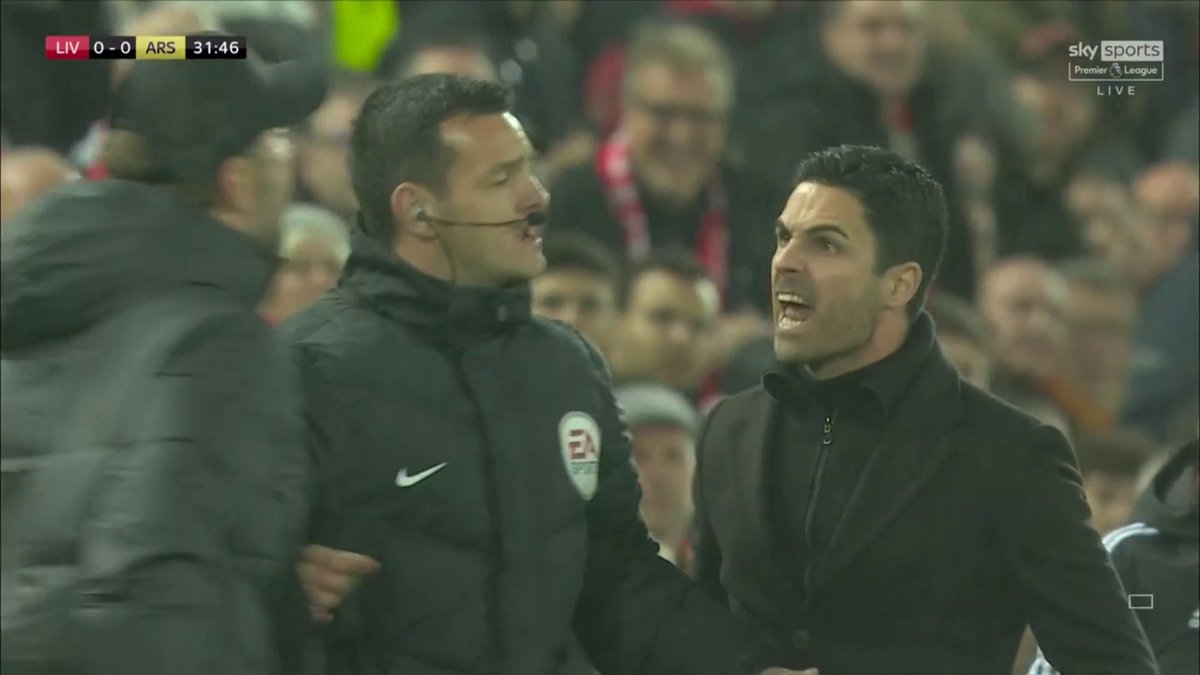 Throwback to when Arteta woke up Anfield 🔥