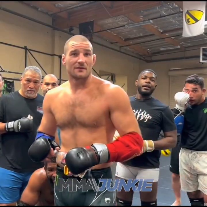 So here's the thing, you guys: Sean Strickland is our 2023 Male Fighter of the Year. "Talent must be low this year," the UFC champ says in his acceptance speech. 😂