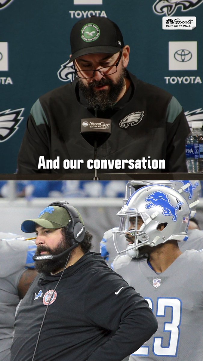 So, things seem pretty cool between Matt Patricia and Slay. 🤝 🦅