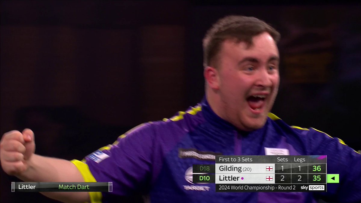 16 year old Luke Littler has reached the third round of the World Darts Championship 🎯
