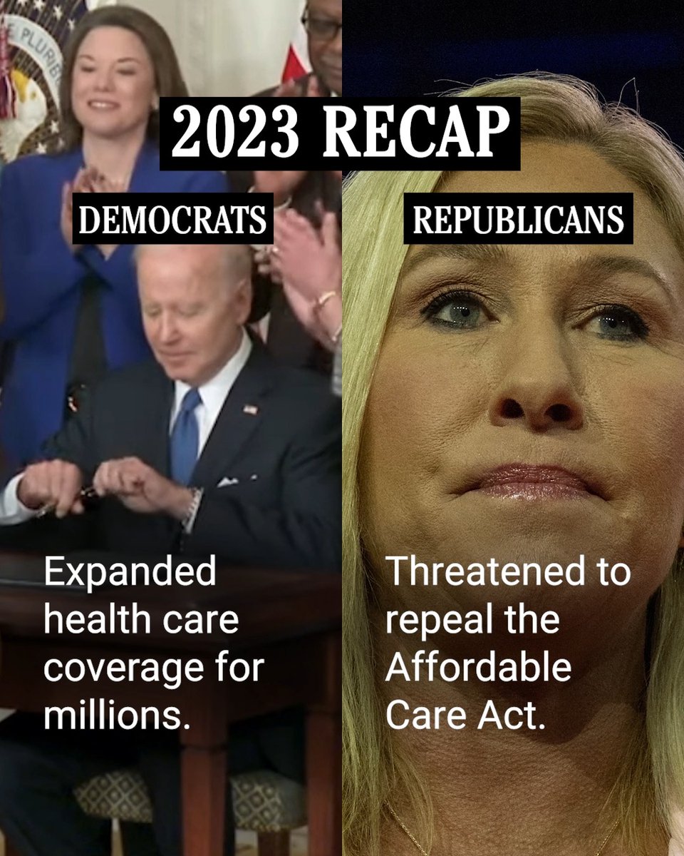 Democrats' 2023 vs. Republicans' 2023