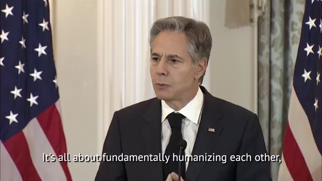 .Secretary Antony Blinken shares his perspective on the importance of finding and sharing our common humanity to break down barriers.
