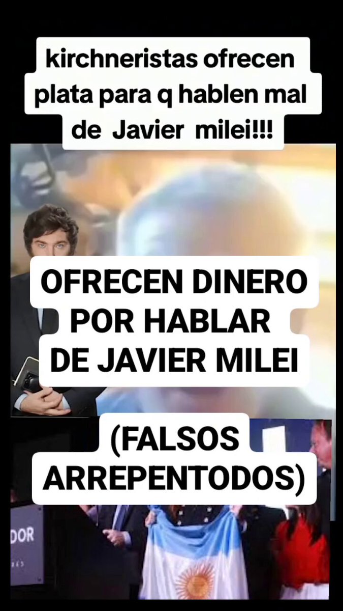 🚨ALERTA!!!🚨 Kirchneristas ofrecerian dinero a jubilados para que digan que están arrepentidos de votar a Milei