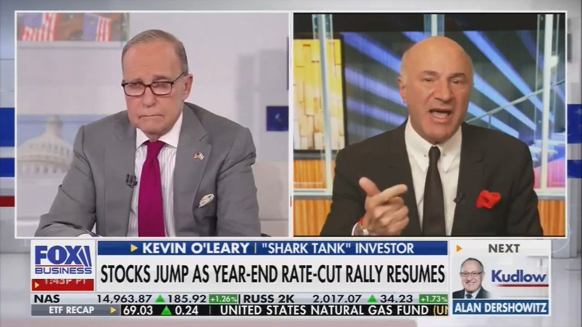 O’Leary to Fox host: We’ve got inflation slowing down, we’ve got the soft landing, stocks are rising. This is a fantastic holiday season. Rudolph the reindeer has arrived