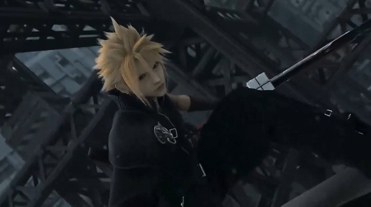 this scene from FF7AC is still peak cinema 😌