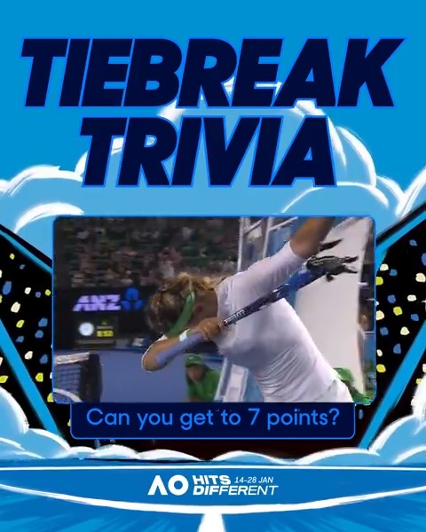 Serving up a tennis history lesson. Did you pass? 📚 🙇