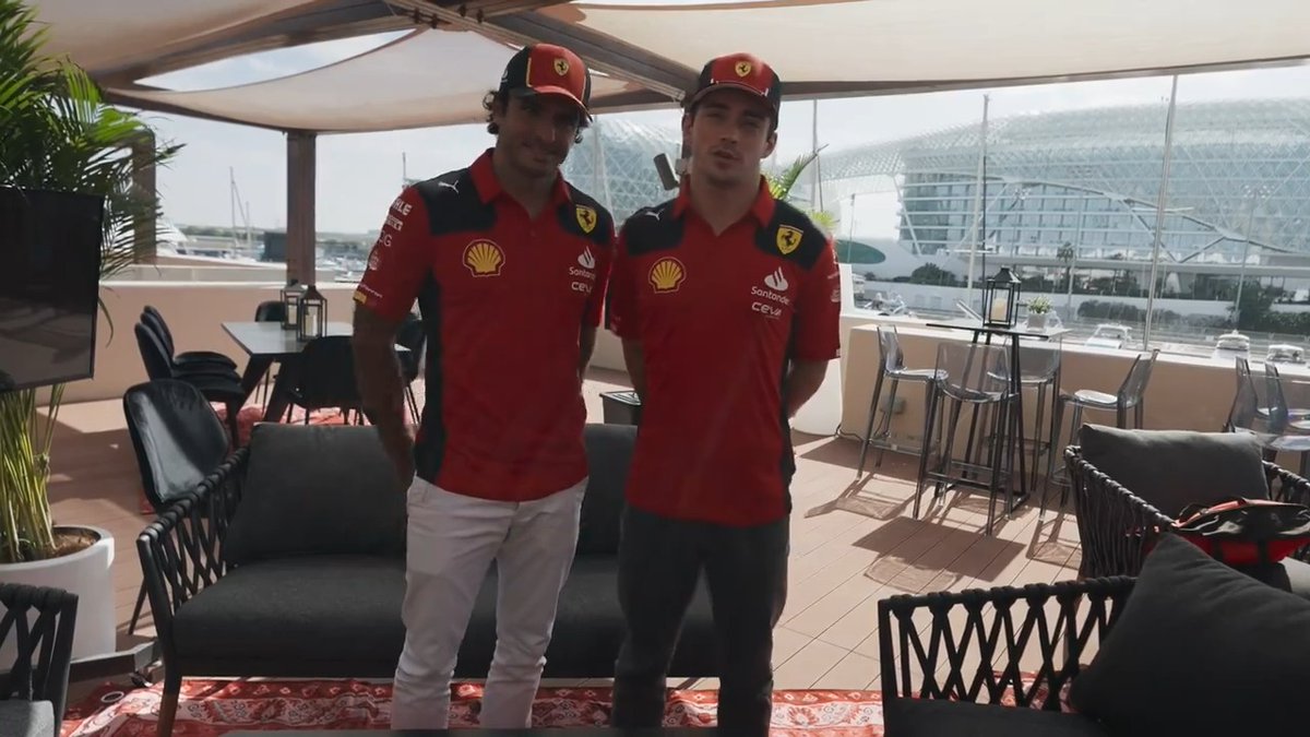 🗣️ “Enjoy your time at home with your loved ones.” As we near the holidays, here’s a message from Charles Leclerc & @CarlosSainz55 🎄✨
