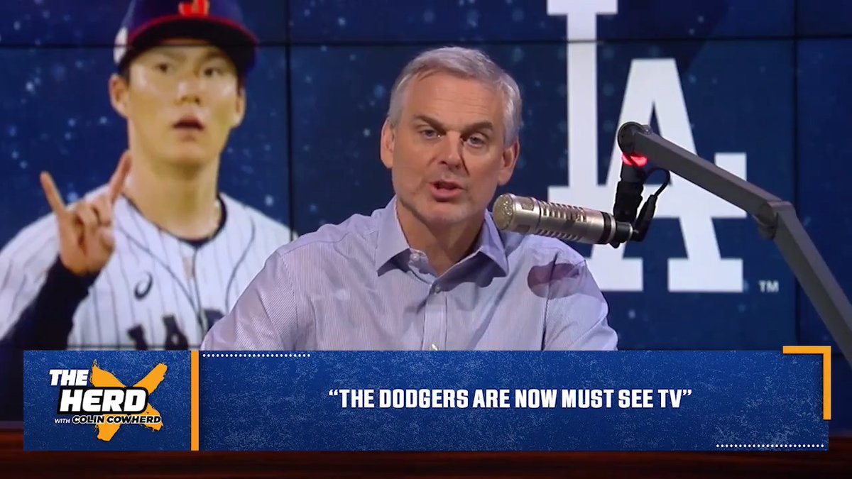 "This is now Ocean's 11." — @ColinCowherd on what Yoshinobu Yamamoto signing with the Dodgers means for baseball