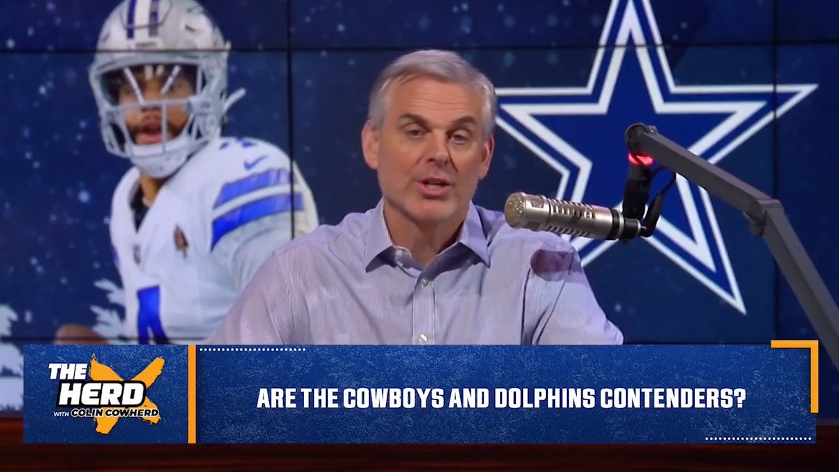 "I think Dallas is going to blow them out. They're going to push them around... One team doesn't have to have a fake Gucci bag. They've got a real one." — @ColinCowherd sends a warning to Dolphins fans