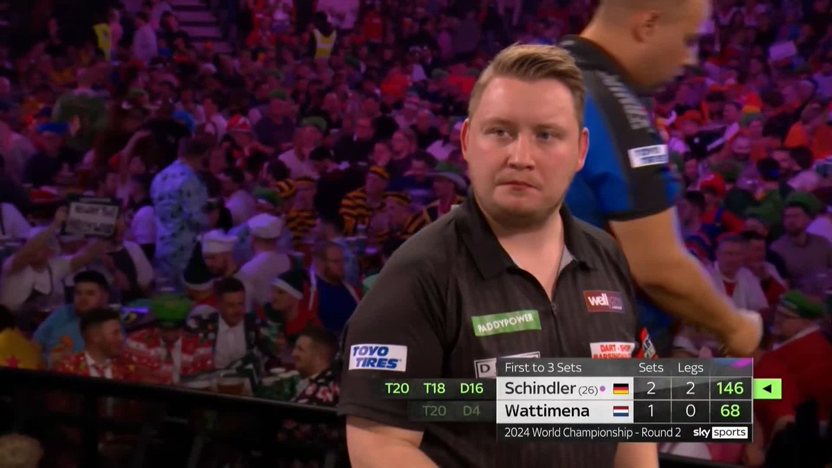 SCHINDLER GOES THROUGH! A strong performance from Martin Schindler as the German defeats Jermaine Wattimena 3-1! 📺 #WCDarts | R2