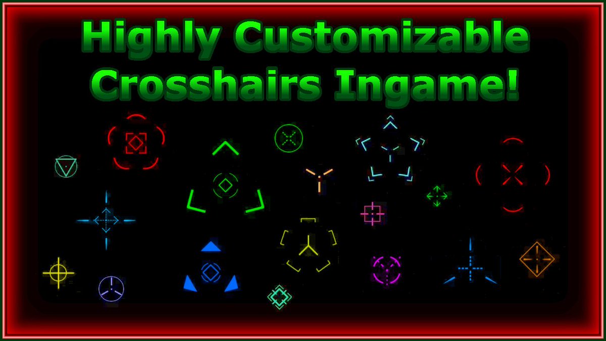 For #screenshotsaturday I am adding a menu so players can make their own custom crosshairs ingame. You will be able to select two crosshairs for specific weapon types, one for hip fire, and one for aiming down the sights. #gamedev #solodev #indiedev #indiegamedev #gaming