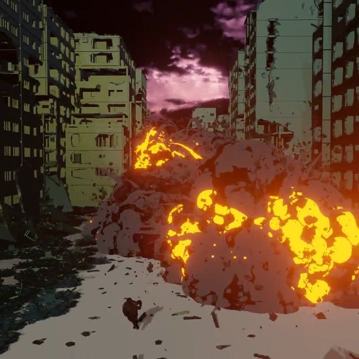 ブレンダーのジオメトリノードで作ったアニメ爆発ジェネレーター。自分用に作ってましたが、もう少し整理して発信できたらと #blender #b3d #geometrynodes