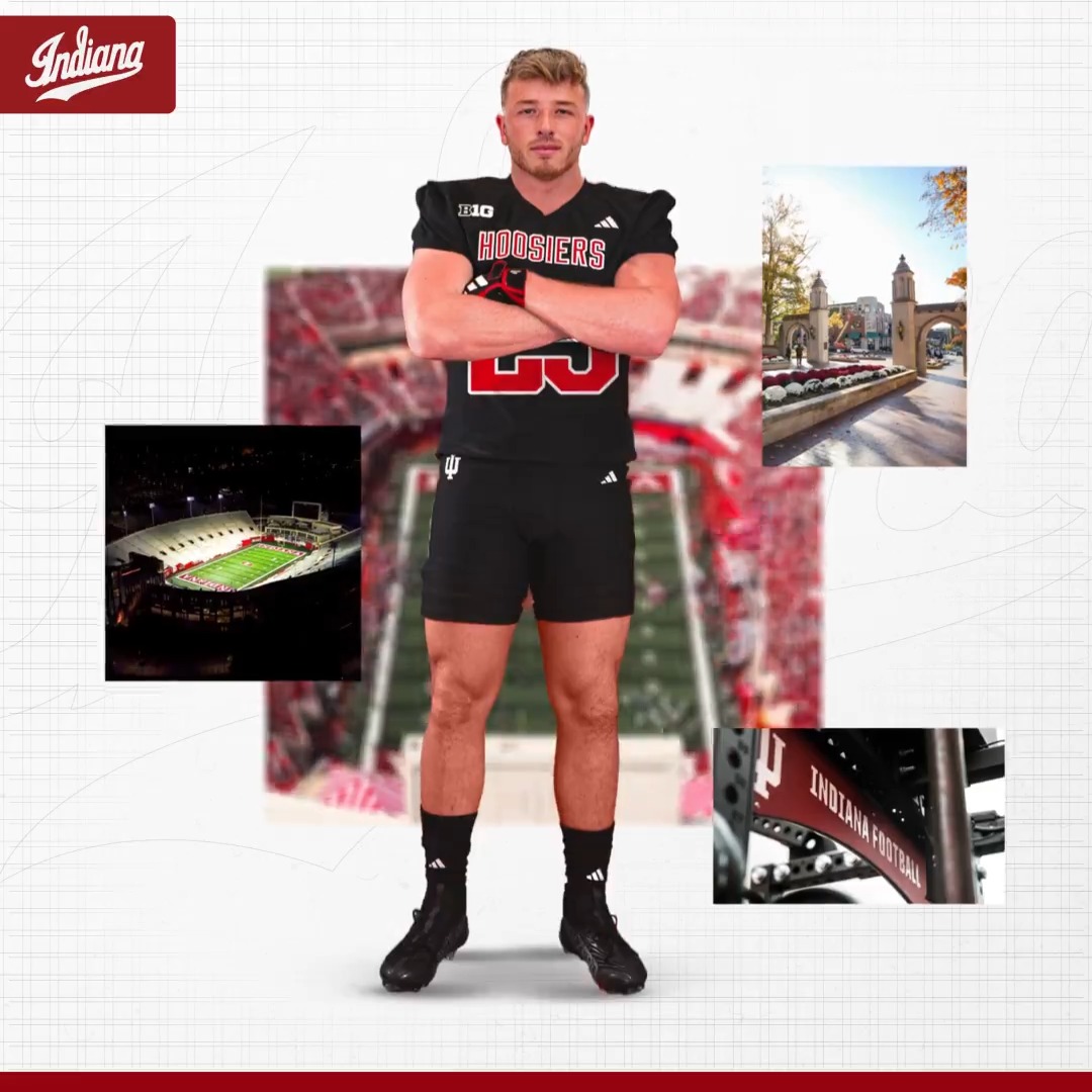Welcome to Indiana, Derek McCormick ‼️ #IUFB | Derek McCormick