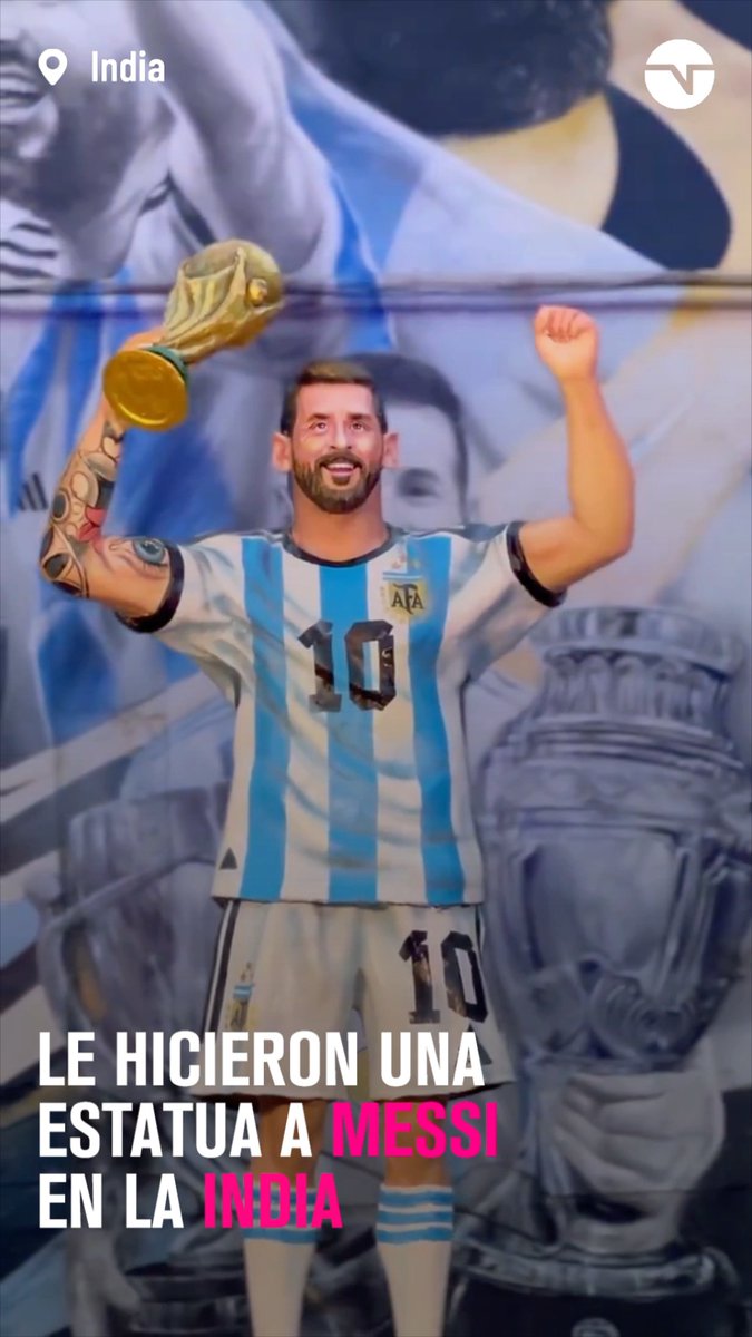 En la India inauguraron una estatua de Lionel Messi 👑🇦🇷 ¿Qué te parece? 🧐 🎥 M10GOAT