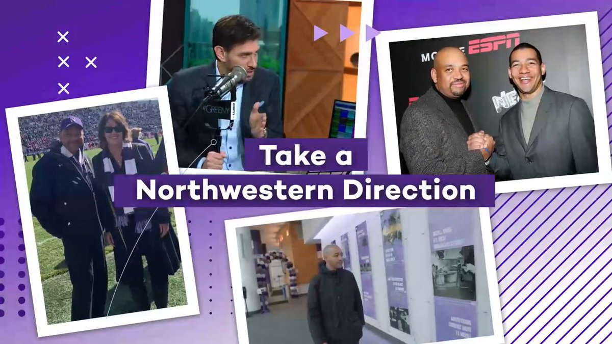 Northwestern Football Mike Greenberg Ahead of the Wildcats' bowl game, meet just a few of our Northwestern Medill alums—and titans of the sports media industry—who are unapologetically proud of their Northwestern roots: 💜 Mike Greenberg Christine Brennan J.A. Adande Michael Wilbon