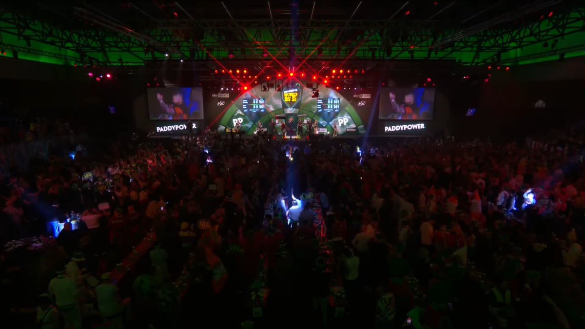 What a crowd 😍 Saving the best till last as Nathan Aspinall becomes the final player to enter the 2023/24 World Darts Championship! An incredible atmosphere at Alexandra Palace 🙌