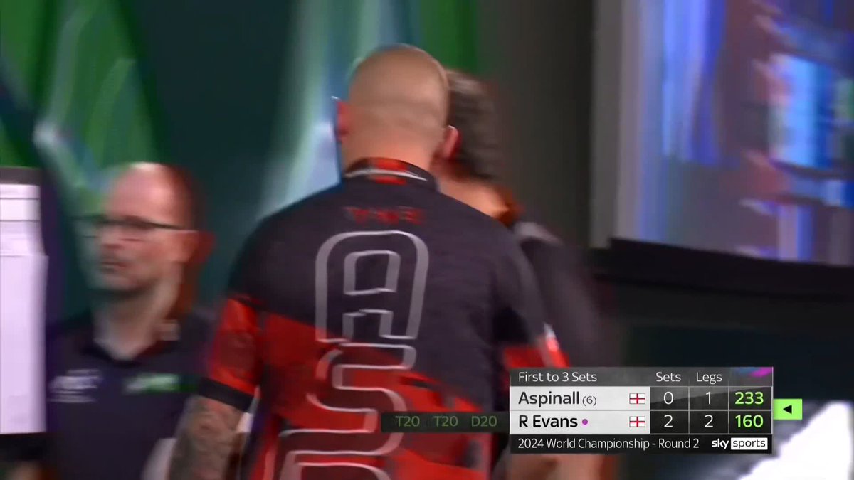 ASPINALL IS OUT! ❌ Nathan Aspinall is dumped OUT of the World Championship at the hands of Ricky Evans! A stunning display from Evans, who lost just two legs in the match! 📺 #WCDarts | R2