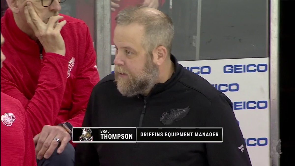 Trevor Thompson tells us the lengths that Brad Thompson, equipment manager for Grand Rapids Griffins, went to so that Simon Edvinsson could play tonight in New Jersey.