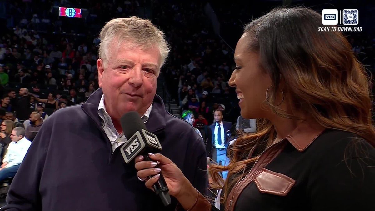 Three-time ABA All-Star and Nets great Bill Melchionni is at Barclays tonight watching Brooklyn play with his family and grandkids. #NETSonYES