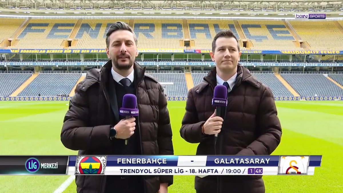 🟡🔵 Fenerbahçe x Galatasaray 🟡🔴 | #FBvGS 🎙️ Muhabirlerimiz Ünal Emin Canbay ve Deniz Biricik, Ülker Stadyumu'ndan gelişmeleri aktardı. | #LigMerkezi