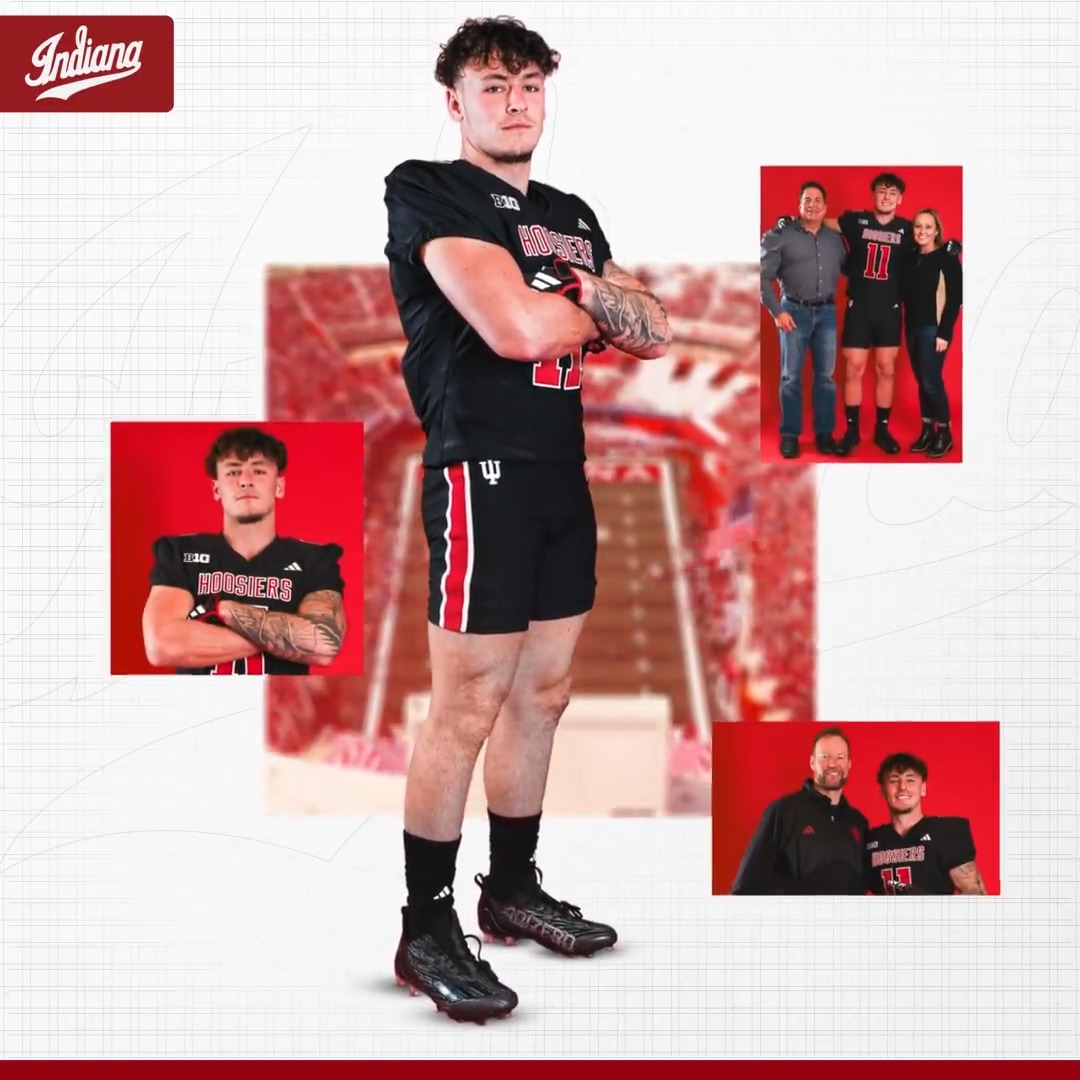 Welcome to Indiana, Aiden Fisher ‼️ #IUFB | Aiden Fisher