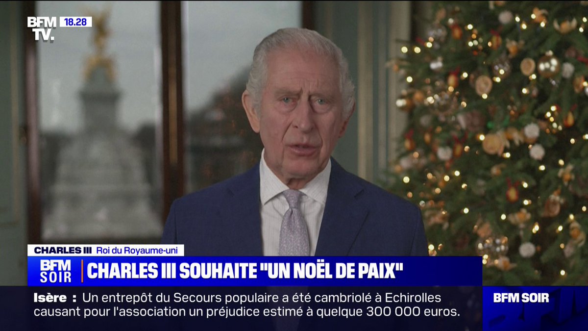 Noël: Charles III souhaite "un Noël de paix"