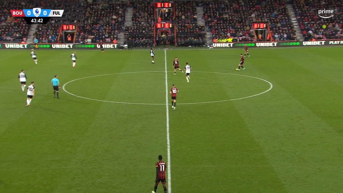 What a run from Alex Scott before assisting Justin Kluivert for Bournemouth’s opener 🍒⚽️