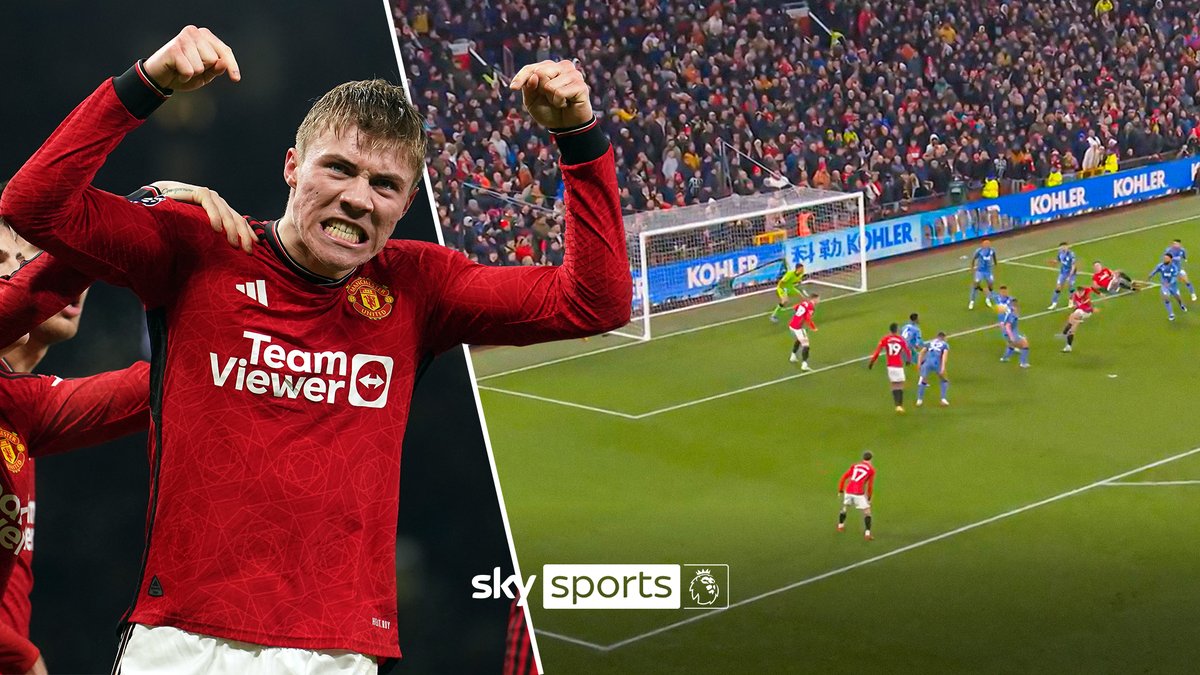 The goal that gave Rasmus Højlund lift off in the Premier League and completed an incredible comeback win for Manchester United! 🔴