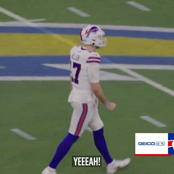 Yeaaaaaaaah‼️ We can't stop watching Josh Allen mic'd up: GEICO | #BillsMafia