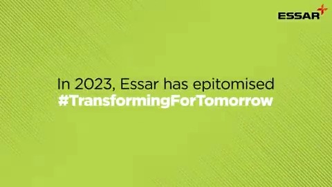 As we bid farewell to 2023, a year dedicated to #TransformingForTomorrow, Essar reflects on sustainable strides & pioneering businesses that have made it special. Here's a recap of embracing innovations & following a #GreenBlueprint in #2024. Wishing everyone a Happy New Year!