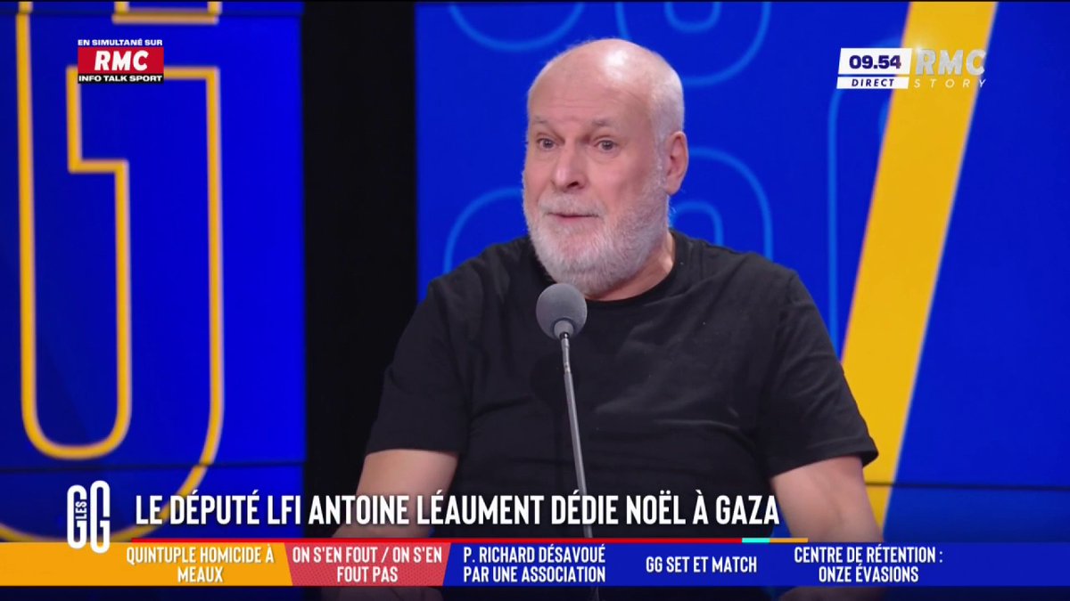 🇮🇱 Le député LFI Antoine Léaument dédie à Noël à Gaza 💬 "Je ne vois pas ce qu'il a dit qui est scandaleux. Ce qu'il dit là est d'une banalité totale", etienne liebig, éducateur #GGRMC