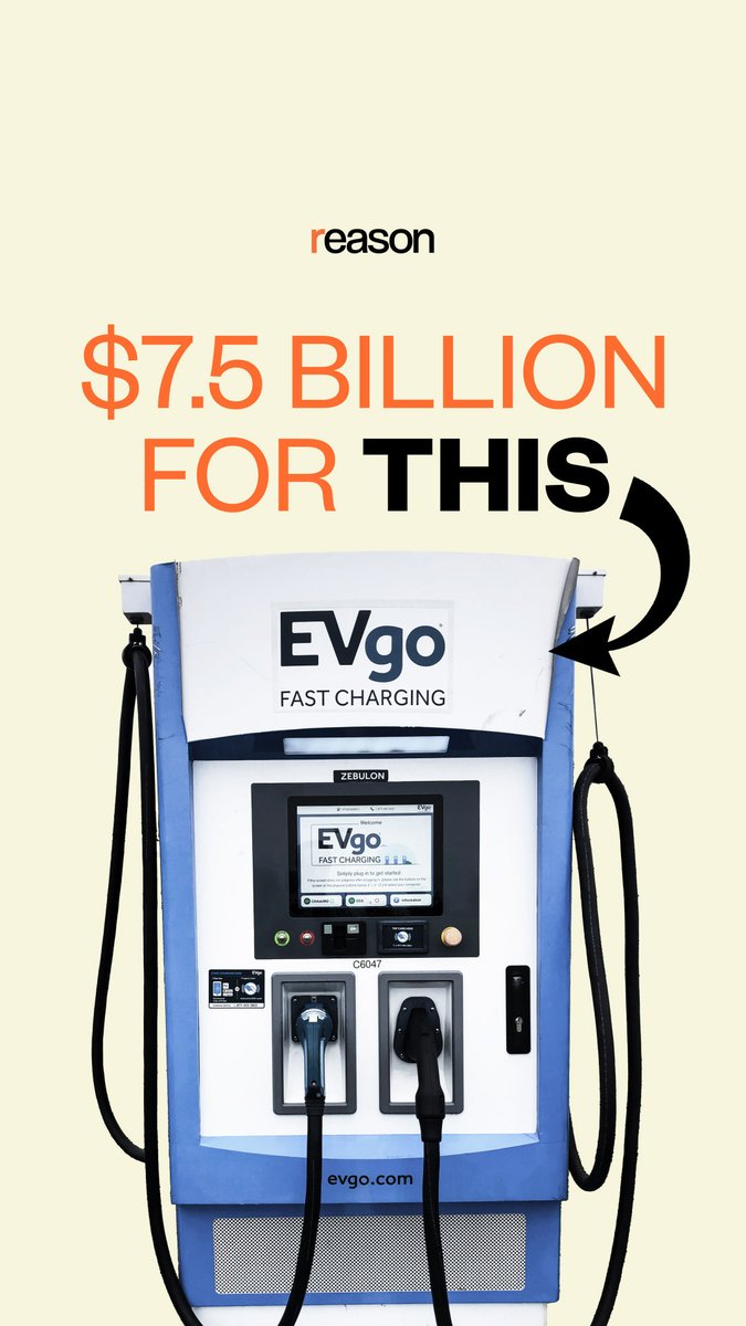 Congress spent $7.5 billion on electric vehicle chargers two years ago. How many have been built? One!