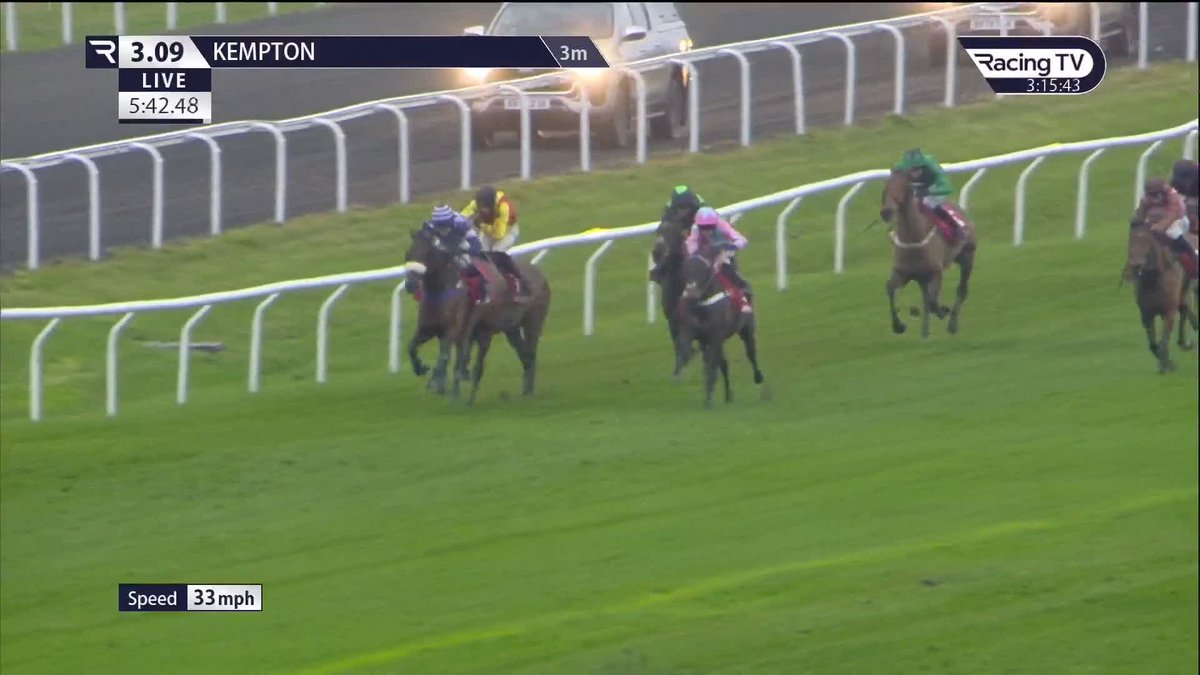 TWEED SKIRT 💃 bounces back to winning ways in some style to give us a third winner at the Christmas Meeting Kempton Park Racecourse & a double on the day! 🥇🥇