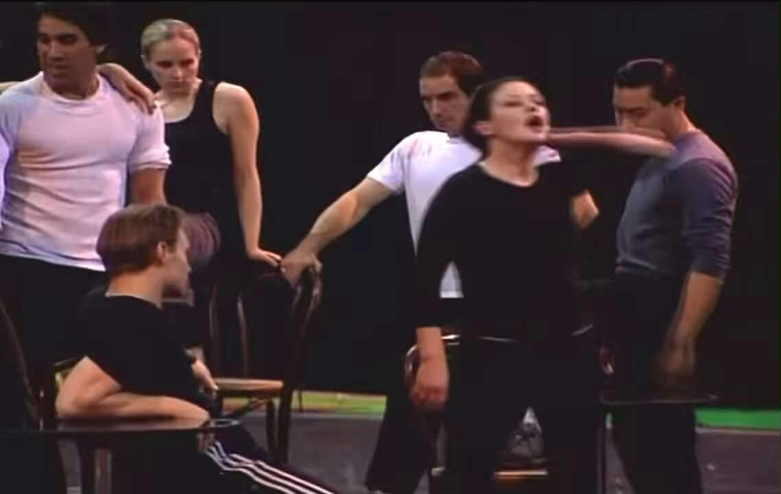 catherine zeta-jones rehearsing “all that jazz” for chicago